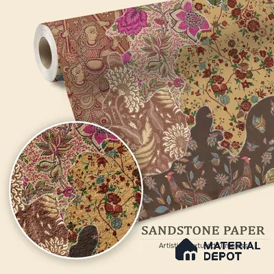 Rang Rali, Indian Sandstone Wallpaper | Customised Size Wallpaper