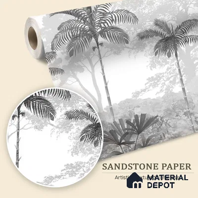 Kovalam, Monotone Tropical Sandstone Wallpaper | Customised Size Wallpaper