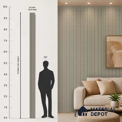 Steel Grey Luxury Look PN 06076 9.5 ft x 4.6 inch Charcoal Panel - 8 mm | Suitable for Feature Wall, TV Unit & Living Room | Width is Subjected to 5% Variation