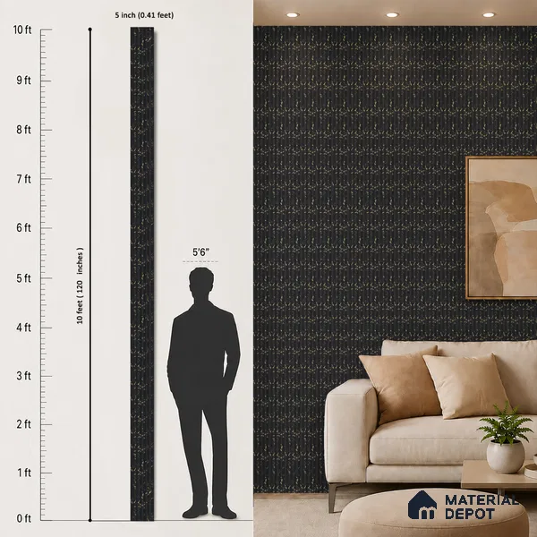 Graphite Black Marble Look PN 07087 10 ft x 4.9 inch Charcoal Panel - 6 mm | Suitable for Feature Wall, TV Unit & Living Room | Width is Subjected to 5% Variation