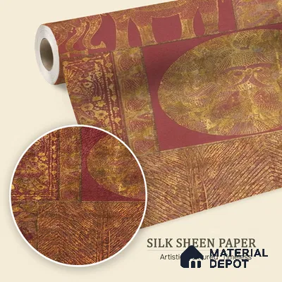 Geet Madhubani Customized Wallpaper Silk Sheen (Super Luxury)