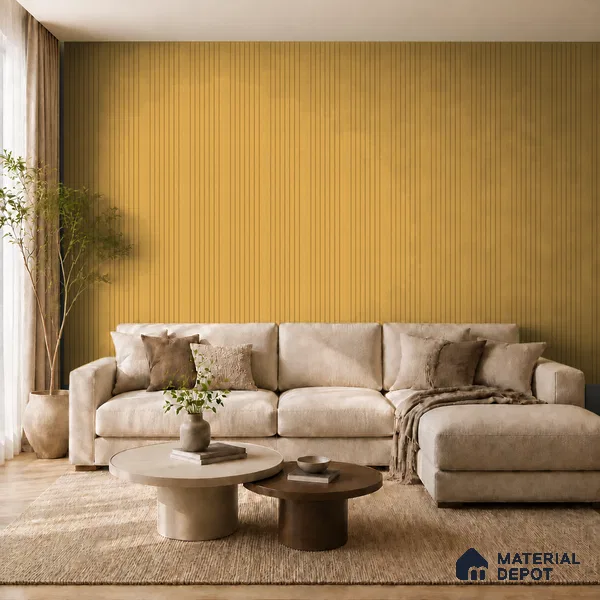 Honey Maple 10 ft x 0.89 ft (3060x270 mm) Unic Design Interior & Exterior Wall & Ceiling Panel - 15 mm | Suitable for Balcony, Facade & Open Area | Width is Subjected to 5% Variation