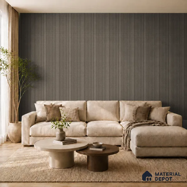 Oak Noir 10 ft x 0.89 ft (3060x270 mm) Unic Design Interior & Exterior Wall & Ceiling Panel - 15 mm | Suitable for Balcony, Facade & Open Area | Width is Subjected to 5% Variation