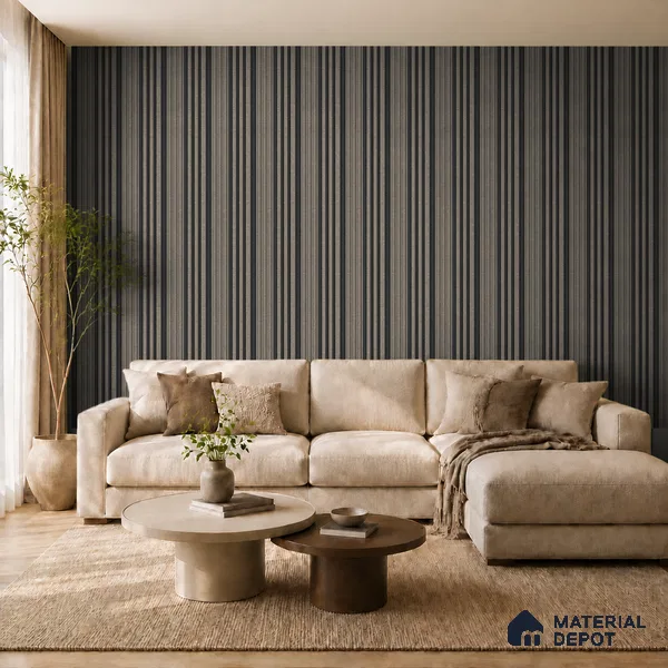 Oak Noir 10 ft x 0.89 ft (3060x270 mm) Unic Dual Tone Design Interior & Exterior Wall & Ceiling Panel - 15 mm | Suitable for Balcony, Facade & Open Area | Width is Subjected to 5% Variation