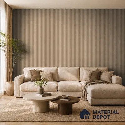 Noce Grande 10 ft x 0.85 ft (3060x260 mm) Prism Design Interior & Exterior Wall & Ceiling Panel - 21 mm | Suitable for Balcony, Facade & Open Area | Width is Subjected to 5% Variation