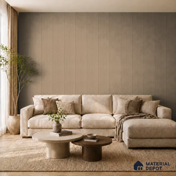 Noce Grande 10 ft x 0.85 ft (3060x260 mm) Prism Design Interior & Exterior Wall & Ceiling Panel - 21 mm | Suitable for Balcony, Facade & Open Area | Width is Subjected to 5% Variation