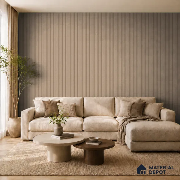 Noce Grande 10 ft x 0.89 ft (3060x270 mm) Unic Design Interior & Exterior Wall & Ceiling Panel - 15 mm | Suitable for Balcony, Facade & Open Area | Width is Subjected to 5% Variation