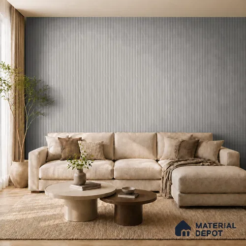 Armani Grey 10 ft x 0.85 ft (3060x260 mm) Prism Design Interior & Exterior Wall & Ceiling Panel - 21 mm | Suitable for Balcony, Facade & Open Area | Width is Subjected to 5% Variation