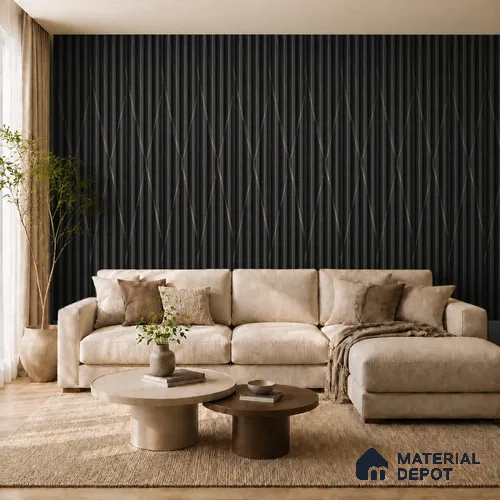 Portoro 10 ft x 0.7 ft (3060x215 mm) Dome Design Interior & Exterior Wall & Ceiling Panel - 20 mm | Suitable for Balcony, Facade & Open Area | Width is Subjected to 5% Variation