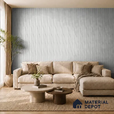 Royal Statuario 10 ft x 0.89 ft (3060x270 mm) Stripes Design Interior & Exterior Wall & Ceiling Panel - 20 mm | Suitable for Balcony, Facade & Open Area | Width is Subjected to 5% Variation