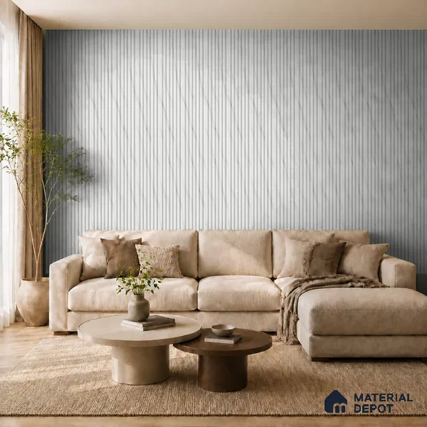 Royal Statuario 10 ft x 0.89 ft (3060x270 mm) Stripes Design Interior & Exterior Wall & Ceiling Panel - 20 mm | Suitable for Balcony, Facade & Open Area | Width is Subjected to 5% Variation