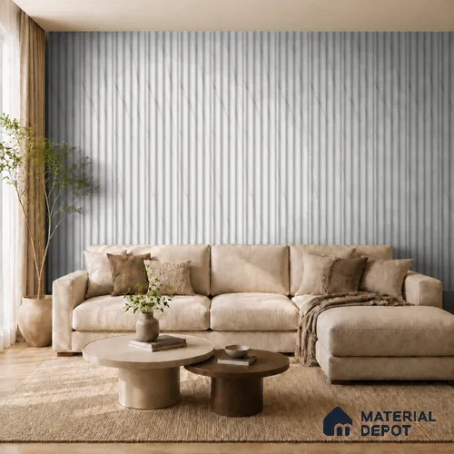 Royal Statuario 10 ft x 0.7 ft (3060x215 mm) Dome Design Interior & Exterior Wall & Ceiling Panel - 20 mm | Suitable for Balcony, Facade & Open Area | Width is Subjected to 5% Variation
