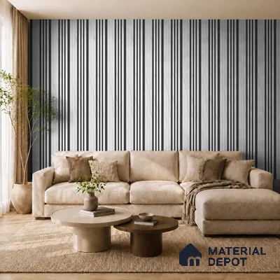 Royal Statuario 10 ft x 0.89 ft (3060x270 mm) Unic Dual Tone Design Interior & Exterior Wall & Ceiling Panel - 15 mm | Suitable for Balcony, Facade & Open Area | Width is Subjected to 5% Variation