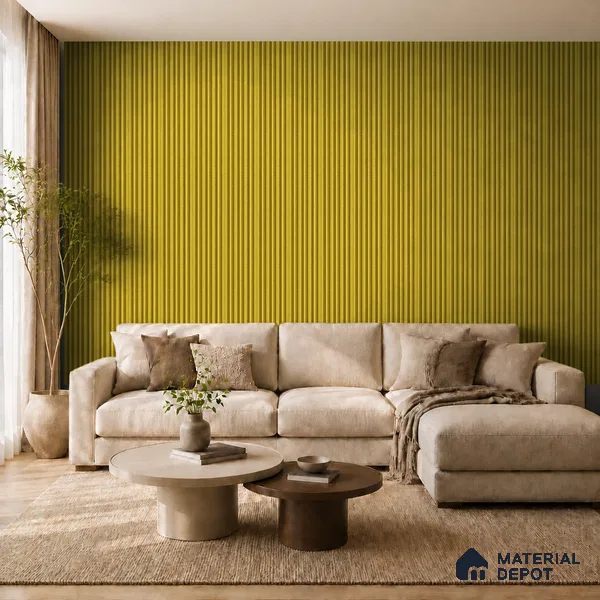 Oro 10 ft x 0.89 ft (3060x270 mm) Stripes Design Interior & Exterior Wall & Ceiling Panel - 20 mm | Suitable for Balcony, Facade & Open Area | Width is Subjected to 5% Variation