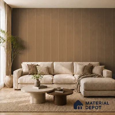 Rame 10 ft x 0.89 ft (3060x270 mm) Unic Design Interior & Exterior Wall & Ceiling Panel - 15 mm | Suitable for Balcony, Facade & Open Area | Width is Subjected to 5% Variation
