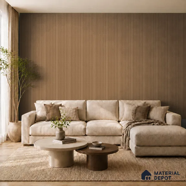 Rame 10 ft x 0.89 ft (3060x270 mm) Unic Design Interior & Exterior Wall & Ceiling Panel - 15 mm | Suitable for Balcony, Facade & Open Area | Width is Subjected to 5% Variation