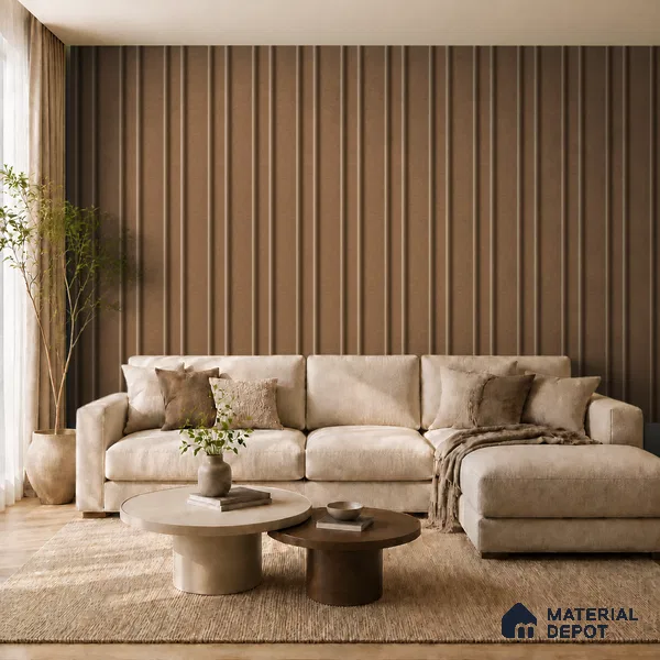 Rame 10 ft x 0.89 ft (3060x270 mm) Wave Design Interior & Exterior Wall & Ceiling Panel - 16 mm | Suitable for Balcony, Facade & Open Area | Width is Subjected to 5% Variation