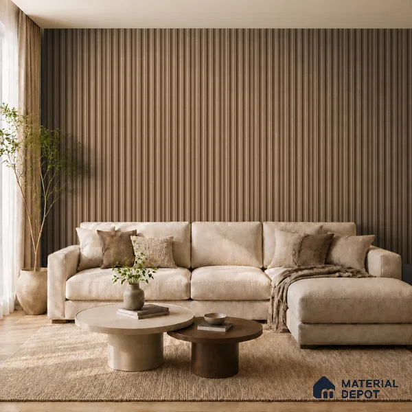 Rame 10 ft x 0.7 ft (3060x215 mm) Dome Design Interior & Exterior Wall & Ceiling Panel - 20 mm | Suitable for Balcony, Facade & Open Area | Width is Subjected to 5% Variation