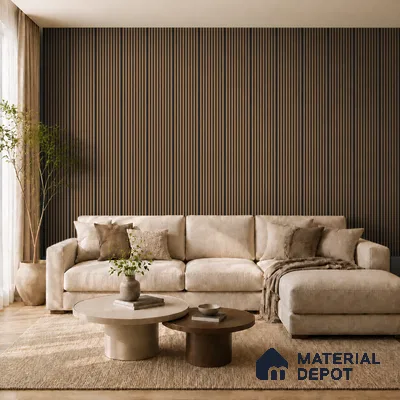 Rame 10 ft x 0.85 ft (3060x260 mm) Prism Dual Tone Design Interior & Exterior Wall & Ceiling Panel - 21 mm | Suitable for Balcony, Facade & Open Area | Width is Subjected to 5% Variation