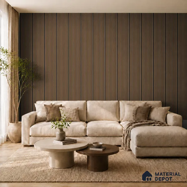 Rame 10 ft x 0.85 ft (3060x260 mm) Prism Dual Tone Design Interior & Exterior Wall & Ceiling Panel - 21 mm | Suitable for Balcony, Facade & Open Area | Width is Subjected to 5% Variation