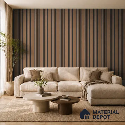 Rame 10 ft x 0.89 ft (3060x270 mm) Unic Dual Tone Design Interior & Exterior Wall & Ceiling Panel - 15 mm | Suitable for Balcony, Facade & Open Area | Width is Subjected to 5% Variation