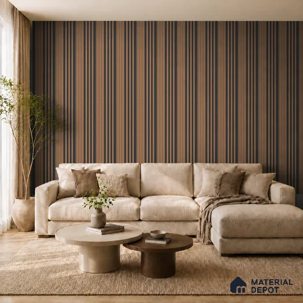 Rame 10 ft x 0.89 ft (3060x270 mm) Unic Dual Tone Design Interior & Exterior Wall & Ceiling Panel - 15 mm | Suitable for Balcony, Facade & Open Area | Width is Subjected to 5% Variation
