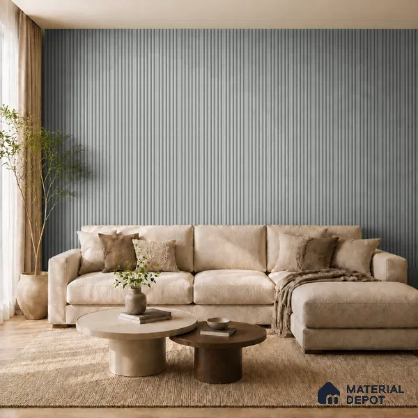 Argento 10 ft x 0.89 ft (3060x270 mm) Stripes Design Interior & Exterior Wall & Ceiling Panel - 20 mm | Suitable for Balcony, Facade & Open Area | Width is Subjected to 5% Variation