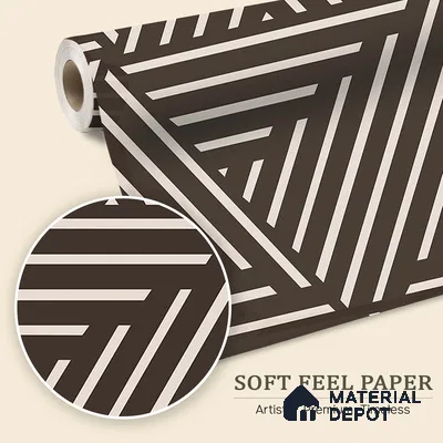Mirage Abstract and Geometric Theme Modern Room Soft Feel (Customised Wallpaper)