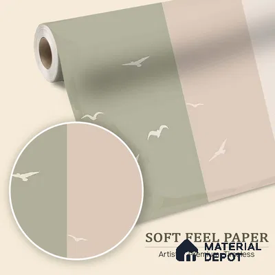 Modern Mood Abstract Design Wall Pastel Green Soft Feel (Customised Wallpaper)