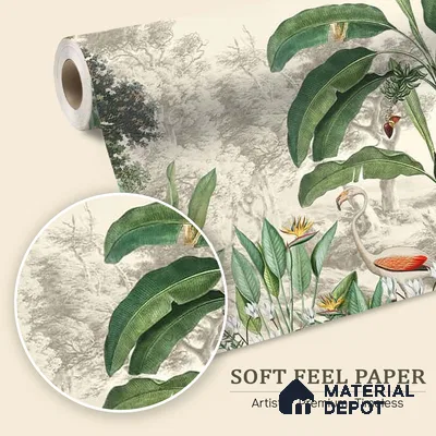 Jhurmut- Tropical Theme Designer Soft Feel (Customised Wallpaper)