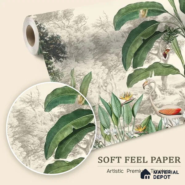 Jhurmut- Tropical Theme Designer Soft Feel (Customised Wallpaper)