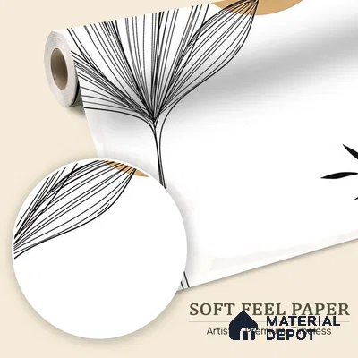 Beautiful Customised Floral Soft Feel Wallpaper for Bedrooms and Living Rooms (Customized Size Wallpaper) Moq = 32 Sq. Ft.