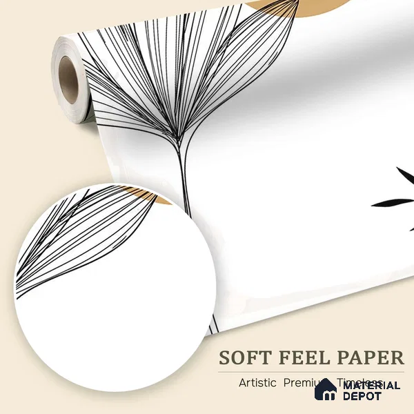 Beautiful Customised Floral Soft Feel Wallpaper for Bedrooms and Living Rooms (Customized Size Wallpaper) Moq = 32 Sq. Ft.