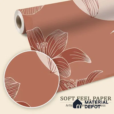 Sienna Garden Abstract Soft Feel Customised Wallpaper for Rooms