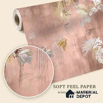 Worth it - Abstract Soft Feel Customized Wallpaper Design for Walls, Pink