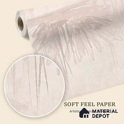 Worth it - Abstract Soft Feel Customized Wallpaper Design for Walls, Feather Pink