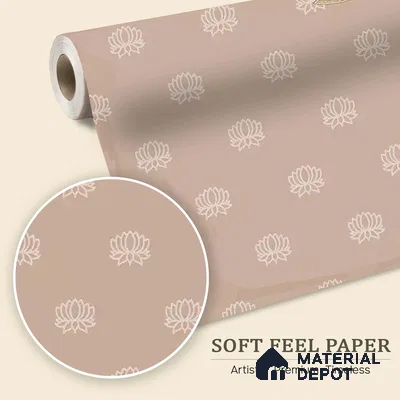 Divine Glow: Beautiful Beige Pichwai Soft Feel Wallpaper for Pooja Room, Customised
