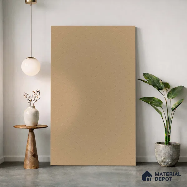 Patterned Look LM 23466 Golden Melon 8 ft x 4 ft Aged Wood Finish Decorative Laminate - 1 mm | Suitable for TV Unit, Wardrobe, Kitchen Cabinets