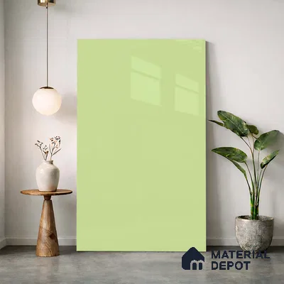 LM 23482 (HG 429) Pastel Yellow 8 ft x 4 ft High Gloss Finish Decorative Laminate - 1 mm | Suitable for Living Room, Kitchen, Office