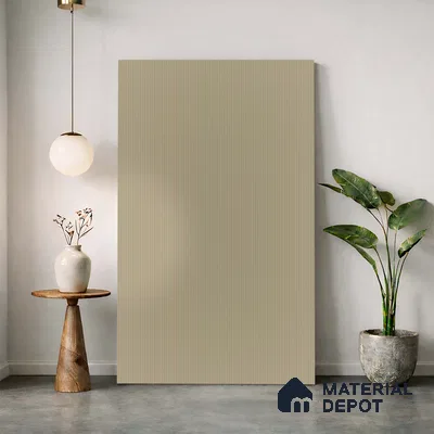 Fluted Solid Color Look LM 23490 (MF 412) Rosette Glow 8 ft x 4 ft Micro Fluted Finish Decorative Laminate - 1 mm | Suitable for TV Unit, Wardrobe, Kitchen Cabinets