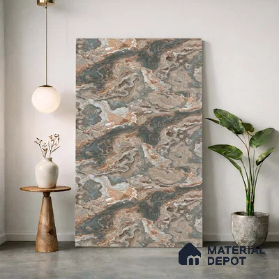 LM 23503 Copper Canyon 8 ft x 4 ft High Gloss Finish Decorative Laminate - 1 mm | Suitable for TV Unit, Wardrobe, Kitchen Cabinets