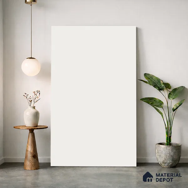 LM 23515 (SMT 406) Off White 8 ft x 4 ft Super Matte Finish Decorative Laminate - 1 mm | Suitable for Living Room, Kitchen, Office
