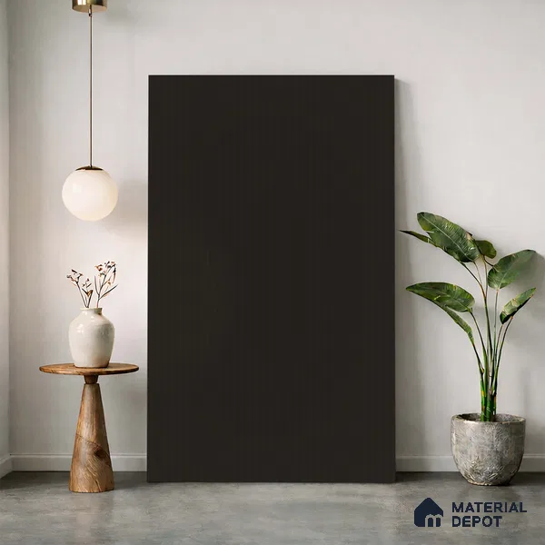 Fluted Solid Color Look LM 23537 (BB 924) Cinder Night Sky 8 ft x 4 ft Aged Radiance Finish Decorative Laminate - 1 mm | Suitable for TV Unit, Wardrobe, Kitchen Cabinets