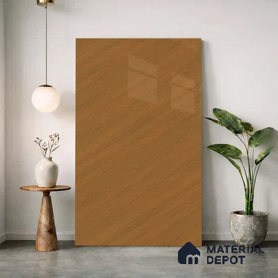 Wooden Look LM 23544 Honeydew Maple 8 ft x 4 ft Silky PU Finish Decorative Laminate - 1 mm | Suitable for TV Unit, Wardrobe, Kitchen Cabinets