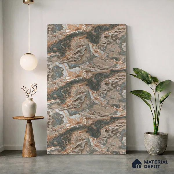 LM 23550 Copper Canyon 8 ft x 4 ft Antique Finish Decorative Laminate - 1 mm | Suitable for TV Unit, Wardrobe, Kitchen Cabinets