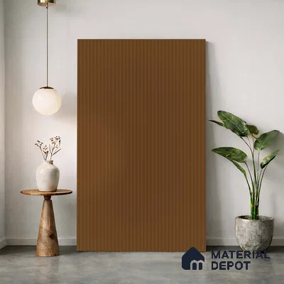 Wooden Fluted Look LM 23554 (BB 902) Butterscotch Swirl 8 ft x 4 ft Antique Tones Finish Decorative Laminate - 1 mm | Suitable for TV Unit, Wardrobe, Kitchen Cabinets
