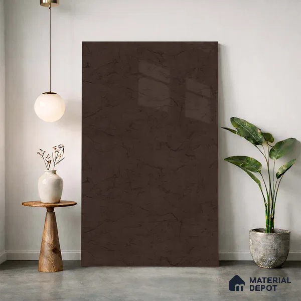LM 23557 Earth Tones 8 ft x 4 ft High Gloss Finish Decorative Laminate - 1 mm | Suitable for TV Unit, Wardrobe, Kitchen Cabinets