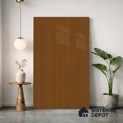 Wooden Look LM 23570 Sunrise Oak 8 ft x 4 ft High Gloss Finish Decorative Laminate - 1 mm | Suitable for TV Unit, Wardrobe, Kitchen Cabinets