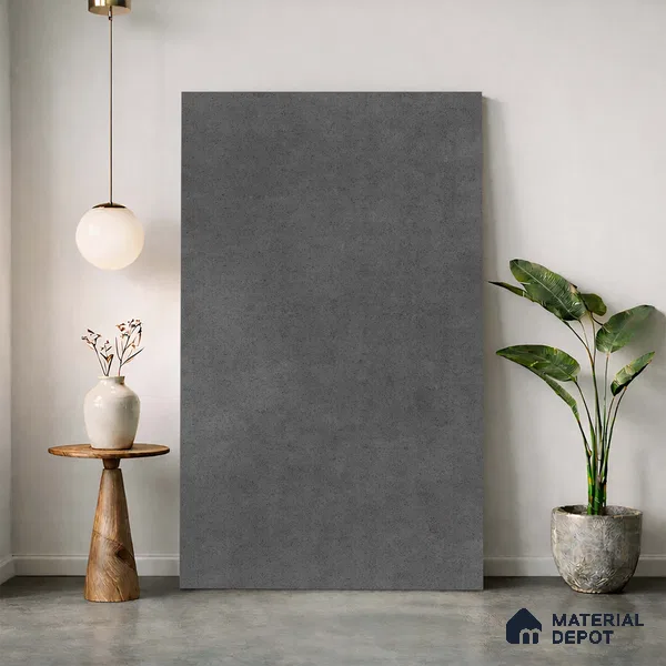 Stone Look LM 23592 (AT 08 7528) Hematite 8 ft x 4 ft Arctic Truffle Finish Decorative Laminate - 1 mm | Suitable for TV Unit, Wardrobe, Kitchen Cabinets
