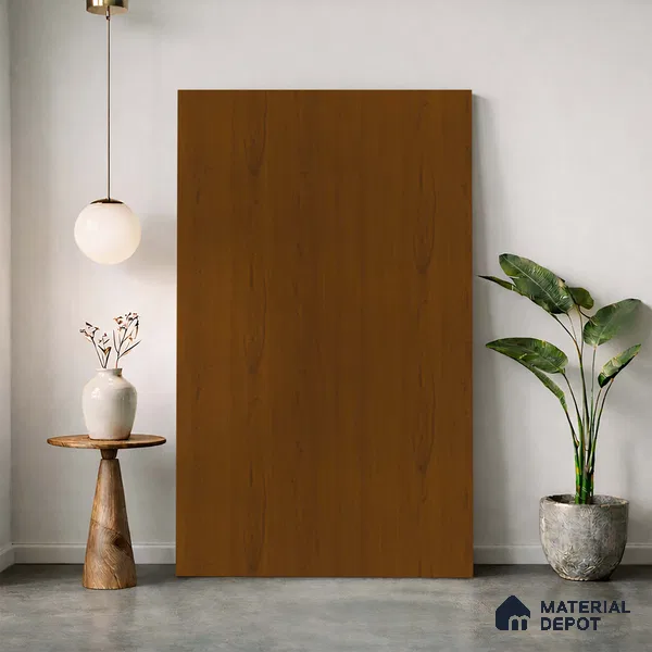 Wooden Look LM 23596 Cinnamon Spice 8 ft x 4 ft Autumn Weave Finish Decorative Laminate - 1 mm | Suitable for TV Unit, Wardrobe, Kitchen Cabinets